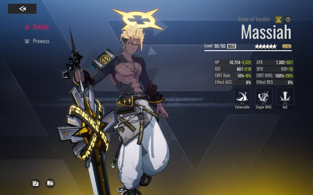 massiah muscular man with big sword and a halo