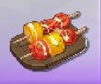 fried fruit skewers