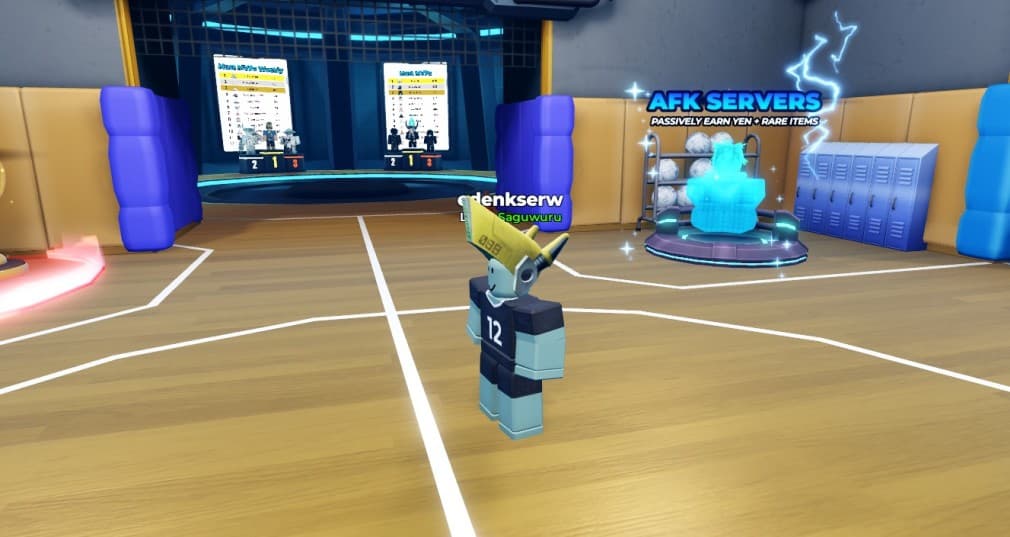 player on the field in Volleyball legends
