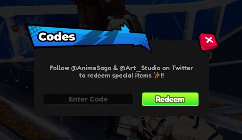 roblox anime saga code redemption window at frierin npc